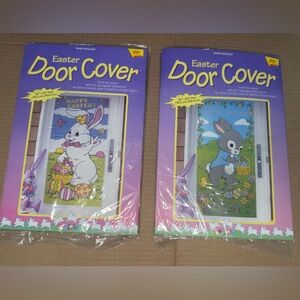 Easter Door Cover Holiday‎ Decor - Bunny Design Lot of 2
